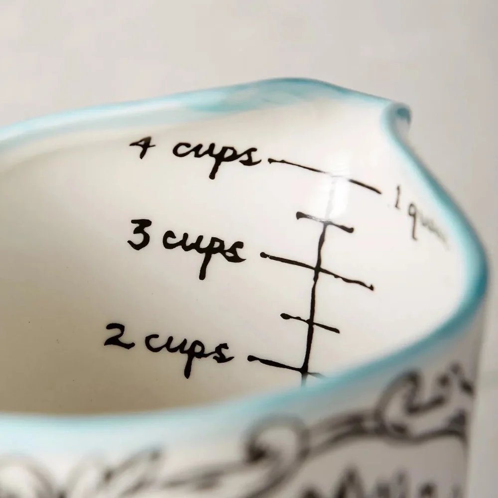 Anthropologie Sketched Storybook Flora Measuring Cup, Rare Out of Stock - Picture 7 of 7